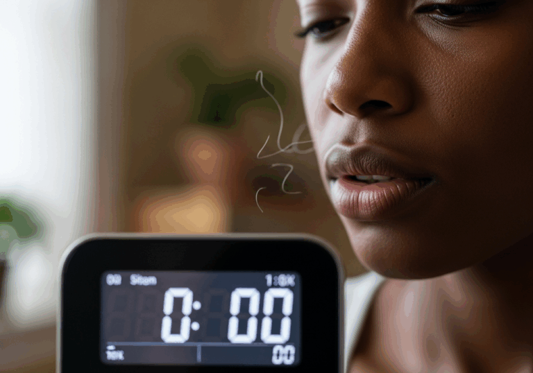 Practicing slow breathing at ~6 breaths/min for 10 minutes daily can lower resting heart rate by ~3–4 bpm, stabilizing mood by reducing physiological arousal.