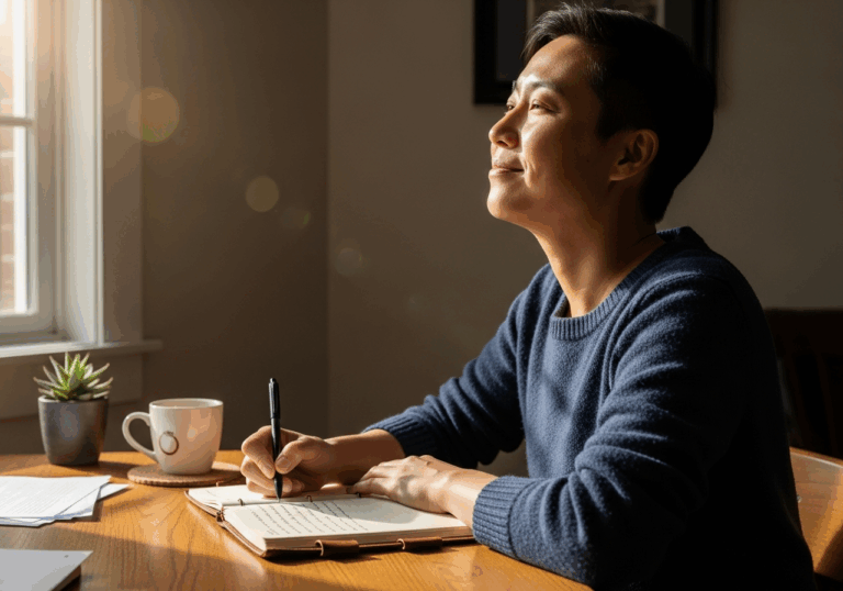 Practicing cognitive reappraisal (reframing setbacks as growth opportunities) can reduce self‑rated stress by ~62.9%, improving mood by changing perspective.