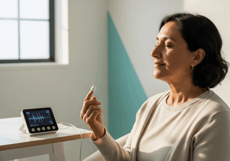 Teaching resonance breathing with HRV biofeedback improved HRV and reduced anxiety symptoms significantly in clinical depression and insomnia patients (~20% anxiety score reduction).