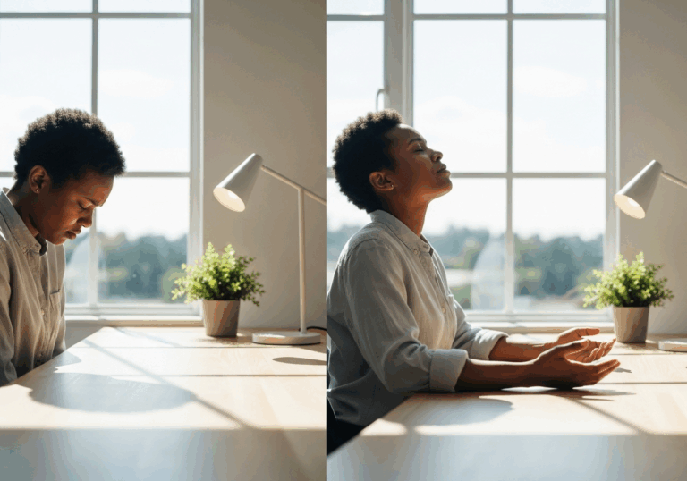 Eight weekly guided breathing training sessions reduced state anxiety by ~25% and increased RMSSD significantly, improving mood through enhanced vagal activity.