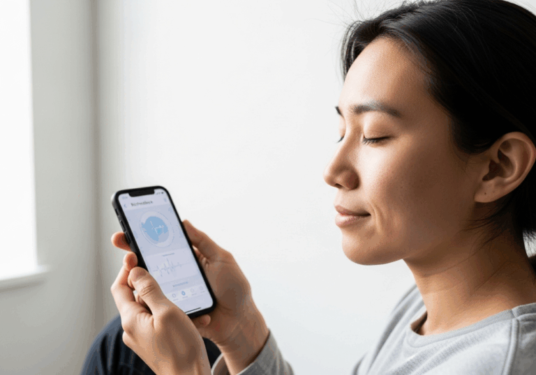 HRVB training over ~6 weeks in stressed workers achieved moderate reductions in stress perception (~medium effect size), similar to mindfulness interventions, enhancing mood.