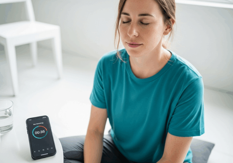 A single 5-minute box breathing practice improved mood and reduced respiratory rate ~20%, which mediated faster stress recovery and calmer affect.