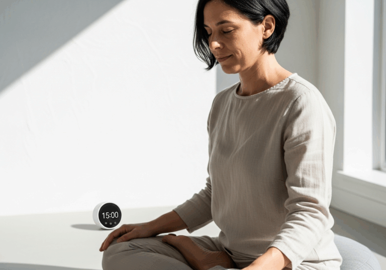 Resonance breathing twice daily for two weeks reduced self-reported stress by ~30% and raised HRV indices, improving mood through physiological entrainment.