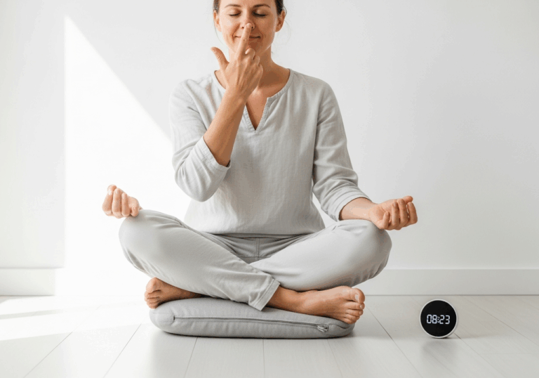 Even a 5‑min acute ANB session can reduce heart rate and promote self-reported calmness, directly benefitting mood through physiological slowing.