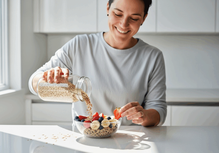 A functional low‑GI breakfast rich in polyphenols lowered peak glucose and insulin responses significantly (p < 0.05), helping to prevent energy crashes and sustain steady mood.