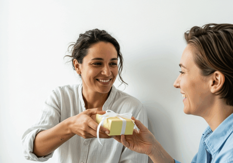 Giving a small gift to someone you know after stress can reduce systolic blood pressure by approximately 5–7 mmHg, improving mood by accelerating physiological stress recovery.