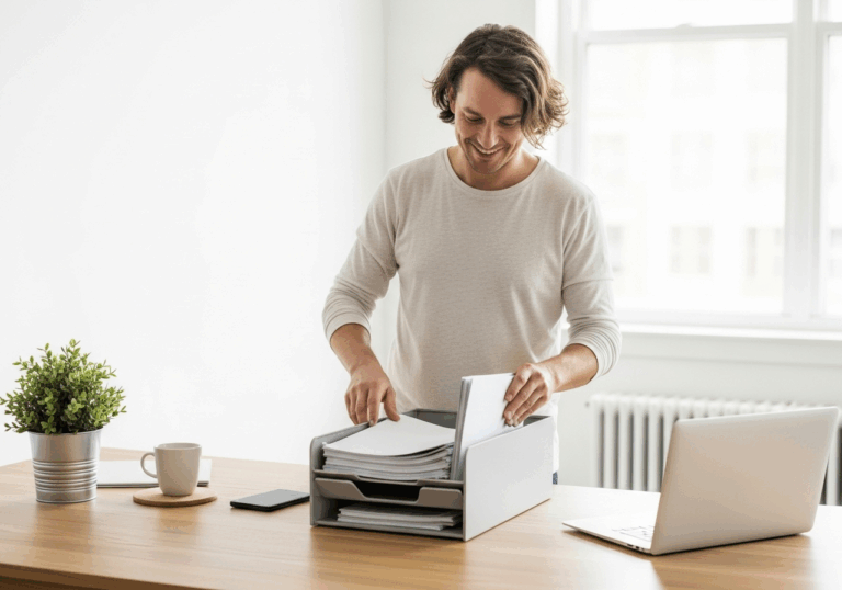 A decluttered environment encourages healthier choices and prosocial behavior, such as choosing nutritious snacks and giving more, uplifting mood through improved decision-making.