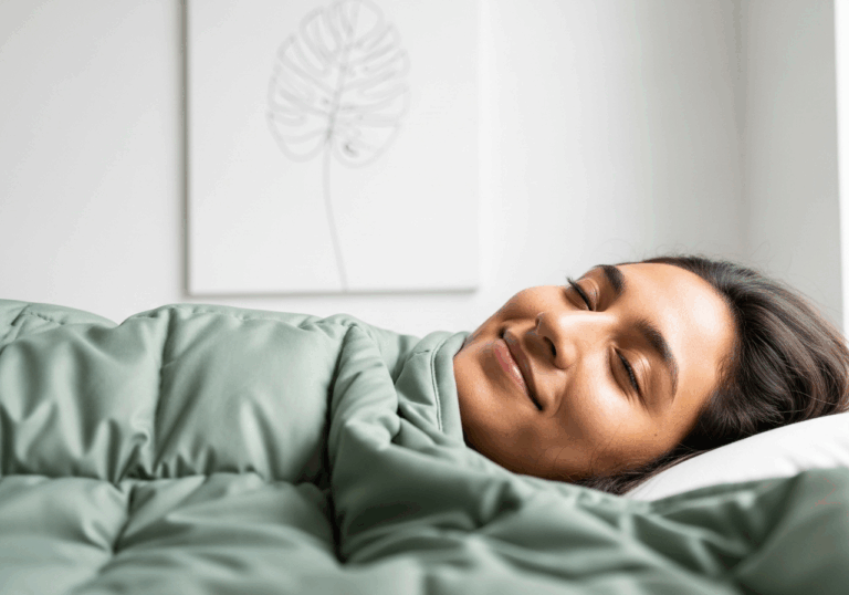 A 15-lb (≈6.8 kg) weighted blanket significantly alleviates chronic pain perception—anchoring comfort through deep-touch pressure.