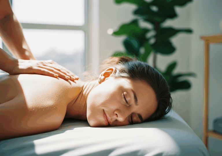 A single therapeutic massage session significantly reduces self-reported anxiety (p < 0.001), resting heart rate (p < 0.05), and salivary cortisol (p < 0.05), uplifting mood through immediate touch relaxation.