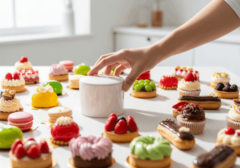 Eating strawberry-flavored mousse from a white container makes it taste about 10% sweeter, improving sensory enjoyment by pairing visual color cues with taste.