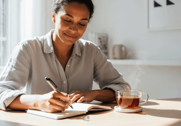 Daily gratitude tracking for 6 weeks increased grateful mood (α = 0.87 reliability), which predicted improved coping and lower stress.