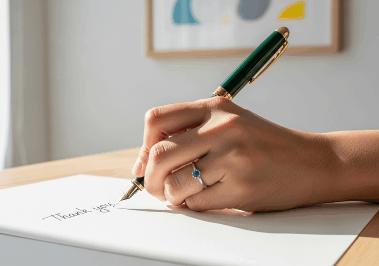 Participants who wrote three gratitude letters over a month showed improved life satisfaction (Cohen’s d = 0.49), showing moderate emotional benefit.
