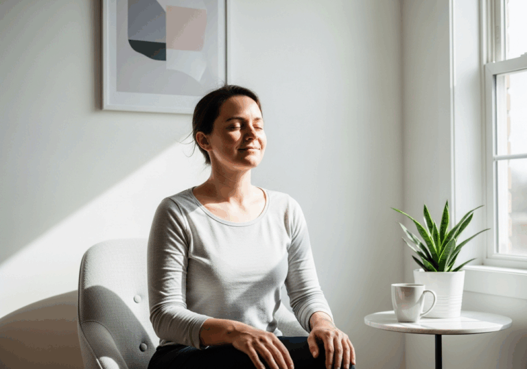 Progressive muscle relaxation (stretch‑tensing) daily for weeks reduces anxiety and depression symptoms by ~30%, improving mood via tension awareness and release.