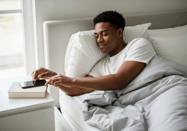 Establishing a fixed pre-sleep ritual (same routine sequence) daily for 2 weeks reduces sleep-onset latency by ~20% and anxiety by ~12%, stabilizing mood before sleep.