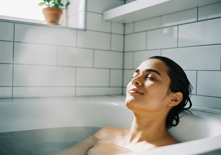 Immersing in warm water with light movement (hydrotherapy exercise) for 30 min weekly over 6 weeks improved quality of life scores by ~0.5 points on 7‑point scale versus land exercise, uplifting mood through enhanced physical wellbeing.