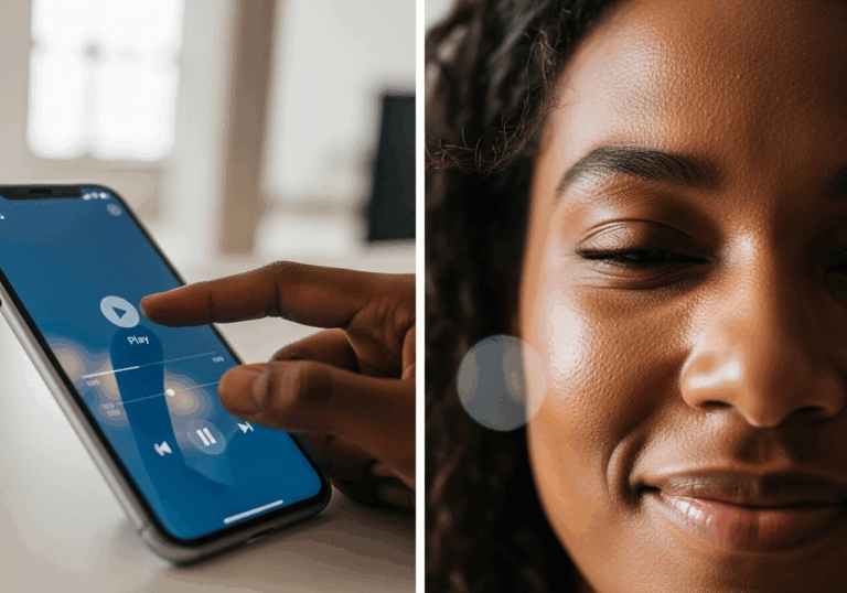Marconi Union’s “Weightless” song reduced anxiety by ~65% and heart rate, BP, and respiration, delivering deep mood relaxation via optimized tempo and entrainment.