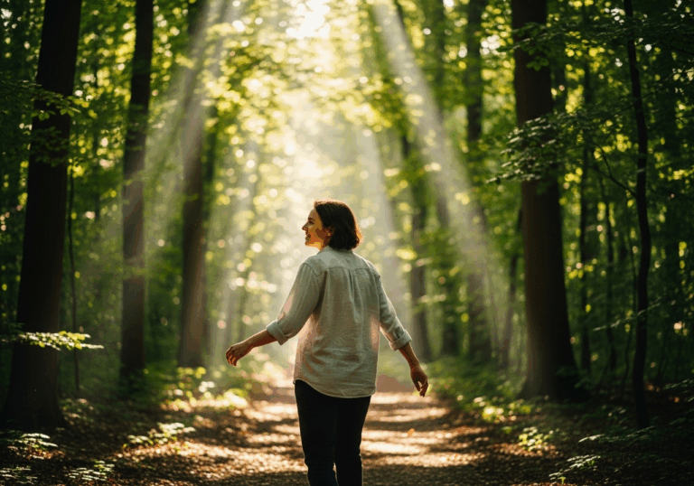 Guided multi-sensory forest therapy significantly reduced both systolic and diastolic blood pressure in older adults, improving mood through relaxation.