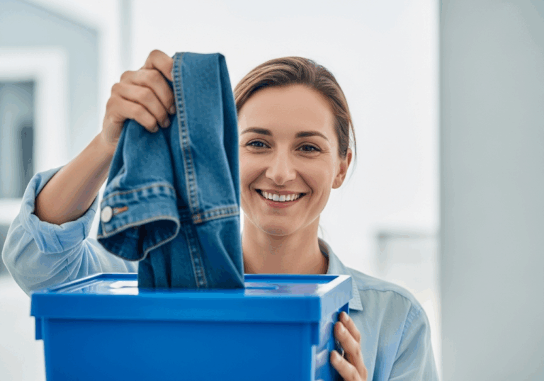 Donating unused clothing reduces textile waste by 25%, uplifting mood through altruism and decluttering.