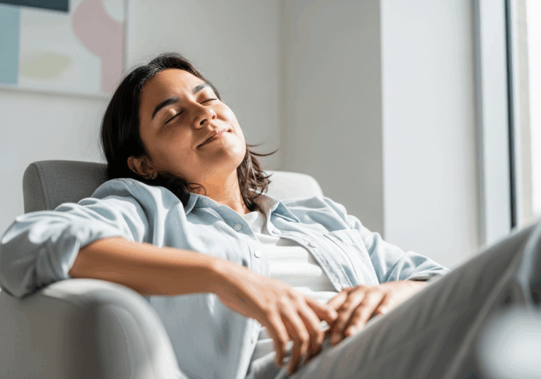 Practicing progressive muscle relaxation for 4 weeks can reduce anxiety by 20%, improving mood and resilience in managing financial strain.