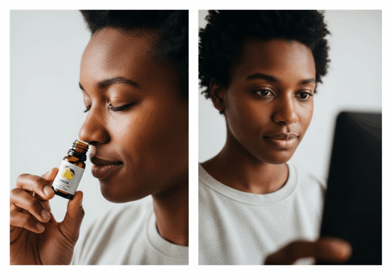 Inhaling lemon essential oil significantly enhances attention and mood in learning tasks, shortening response times during cognitive performance.