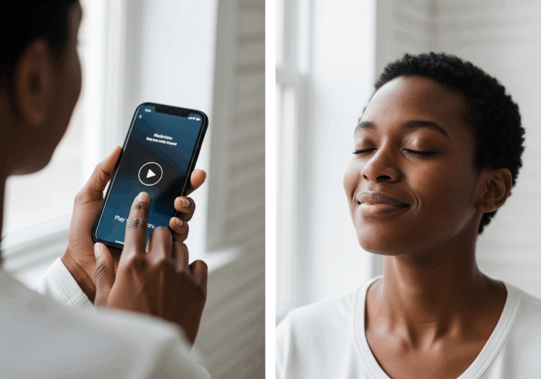 Regular daily 10-minute listening to 6 Hz theta binaural beats over three visits significantly increased RMSSD and pNN50 and boosted high-frequency HRV, improving mood through enhanced parasympathetic activation.