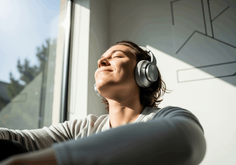 Music mindfulness sessions acutely enhanced HRV and reduced stress in 10 min, anchoring emotional regulation through combined auditory and mindfulness engagement.