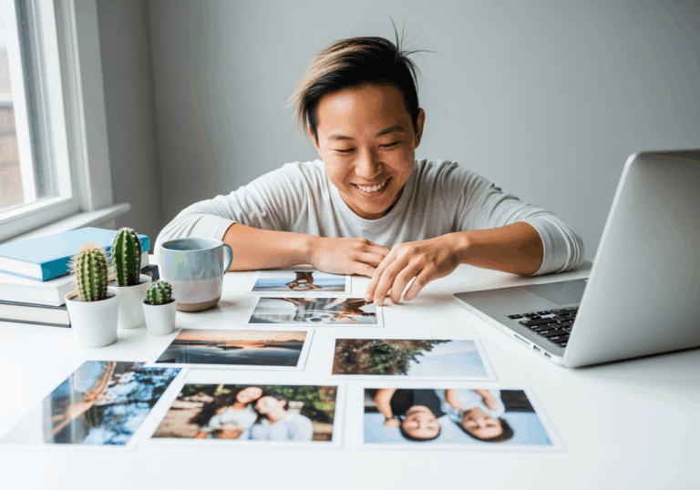 Displaying personal photos at your desk can increase job satisfaction by 25%, uplifting mood through enhanced emotional connection to the workspace.
