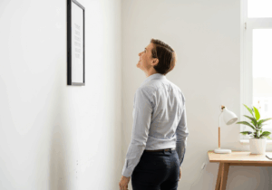 Displaying uplifting visual messages daily enhances creative thinking and reframing ability by fostering broad-minded mood states.