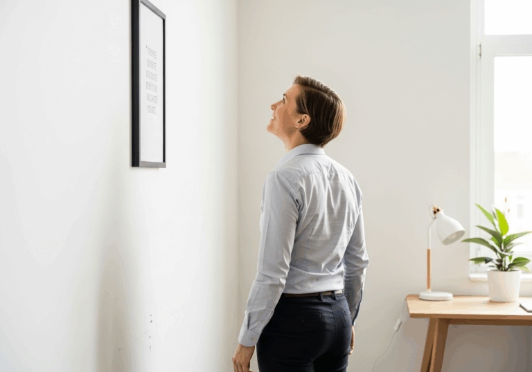 Displaying uplifting visual messages daily enhances creative thinking and reframing ability by fostering broad-minded mood states.