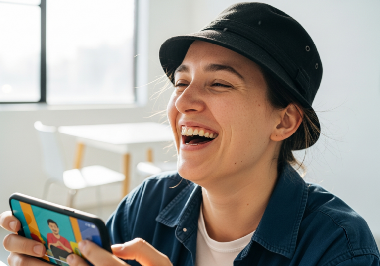 Laugh out loud for 10 minutes (e.g. with laughter yoga or comedic media) to reduce cortisol by ~32% (or ~37% in RCTs), cultivating joy through stress hormone reduction.