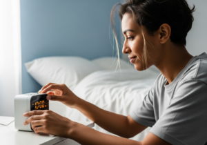 Having ≥7 consecutive nights of consistent bedtime (+‑15 min) improves working memory and inhibition by ~12%, supporting mood via cognitive control.